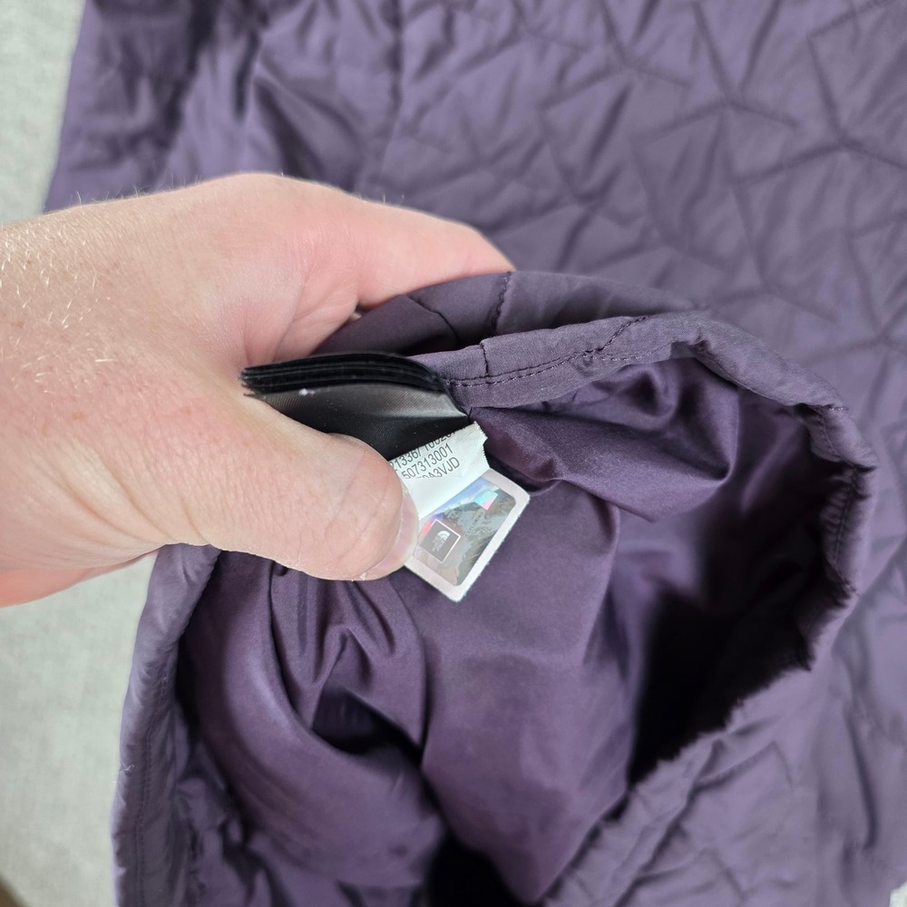 The North Face Tamburello Parka Medium Purple Quilted Insulated Hooded Jacket - Picture 8 of 10